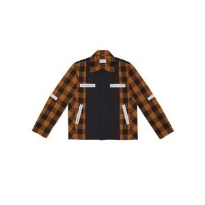 Craig Green Dark Orange And Navy Blue Check Jacket - NWT